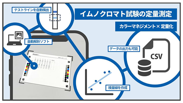 イムノクロマト試験の定量測定 カラーマネジメント×定量化