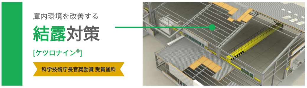 庫内環境を改善する結露対策［ケツロナイン®］
