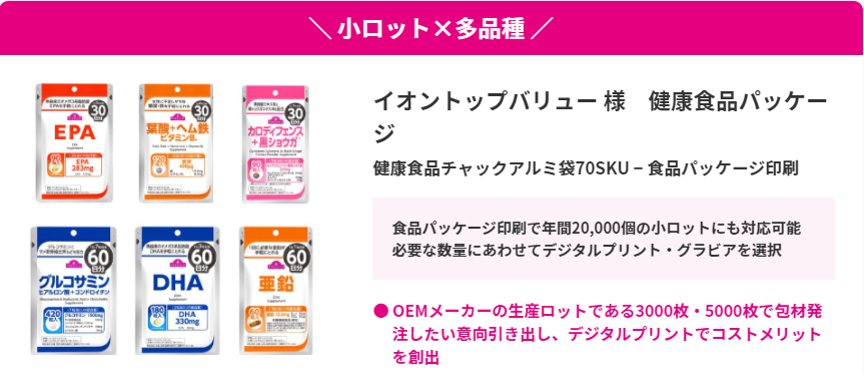 小ロット×多品種