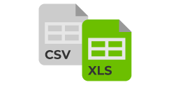 CSV／XLS